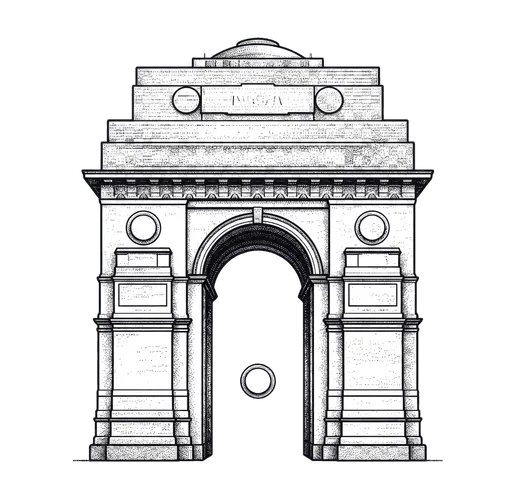 Delhi India Gate landmark, Digital Heroes India headquarters Connaught Place office